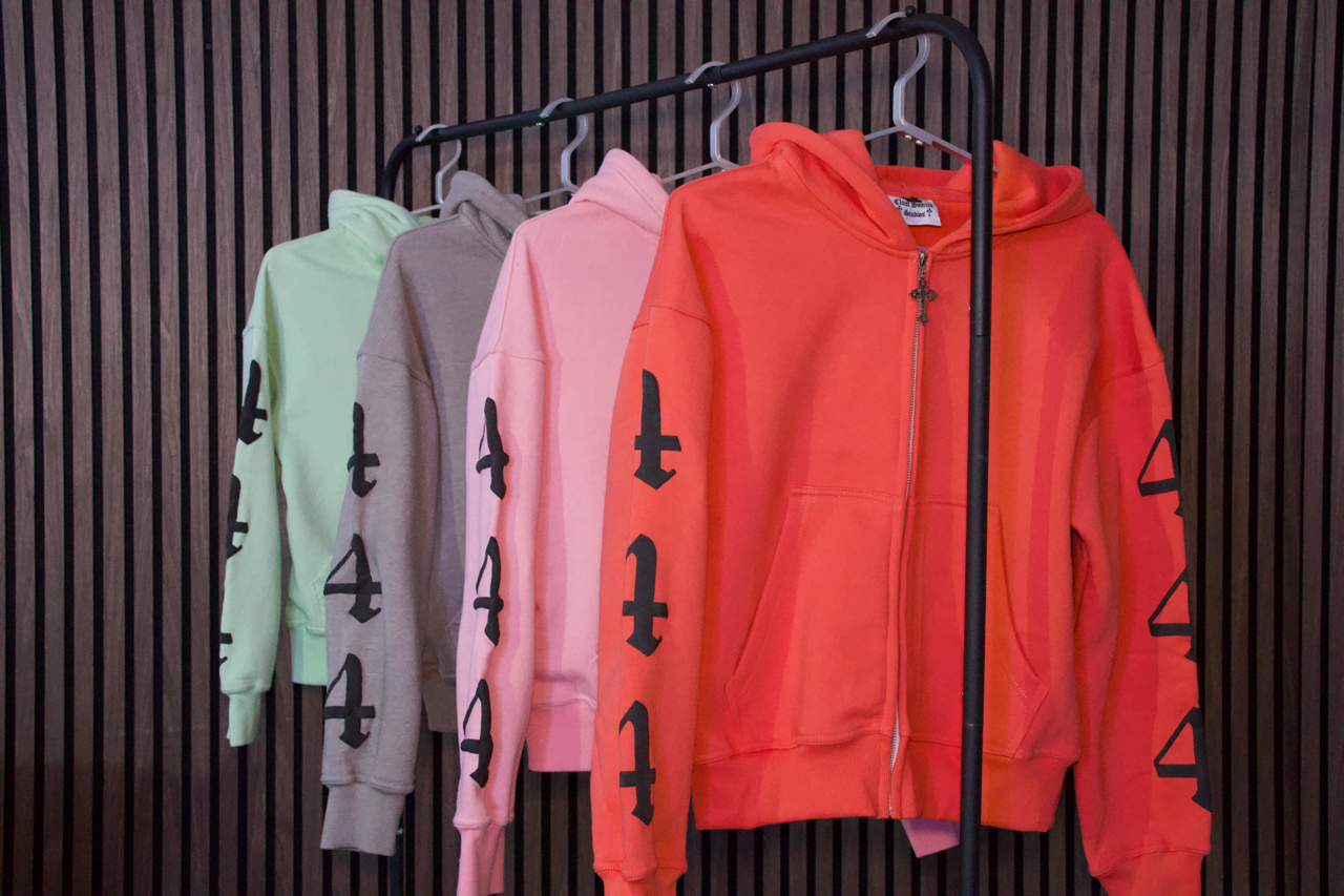 444 Covered in His Protection — Zip-Up Hoodie