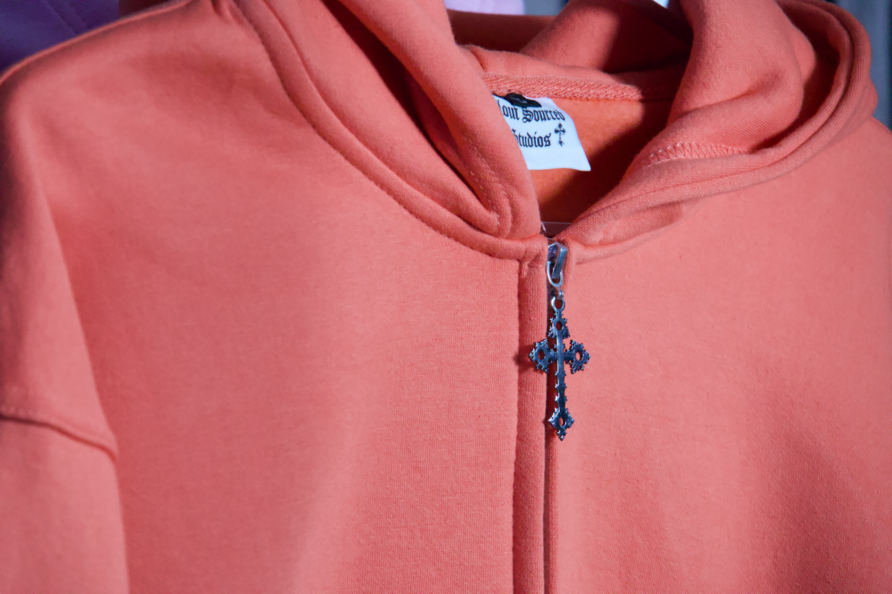 444 Covered in His Protection — Zip-Up Hoodie