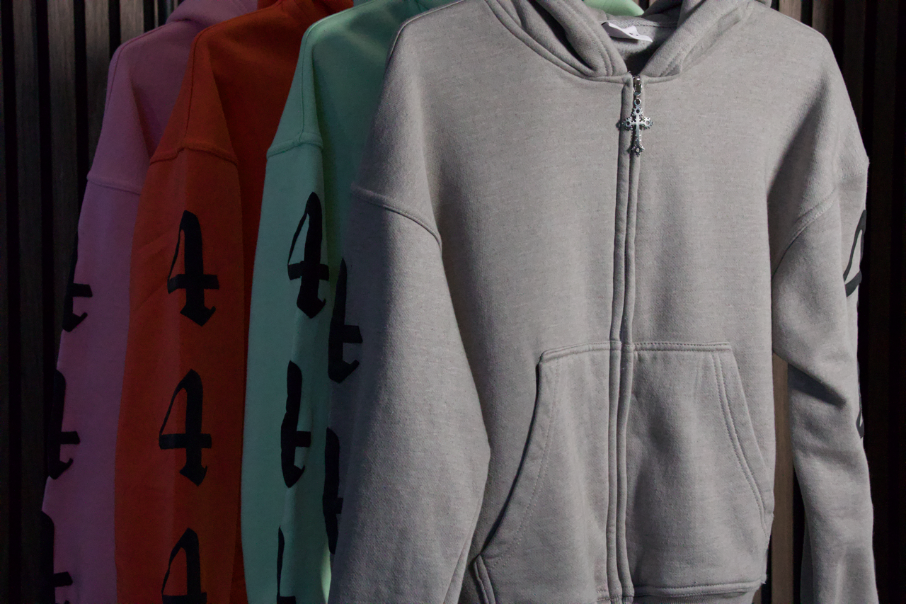 444 Covered in His Protection — Zip-Up Hoodie