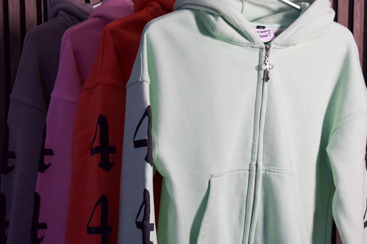 444 Covered in His Protection — Zip-Up Hoodie